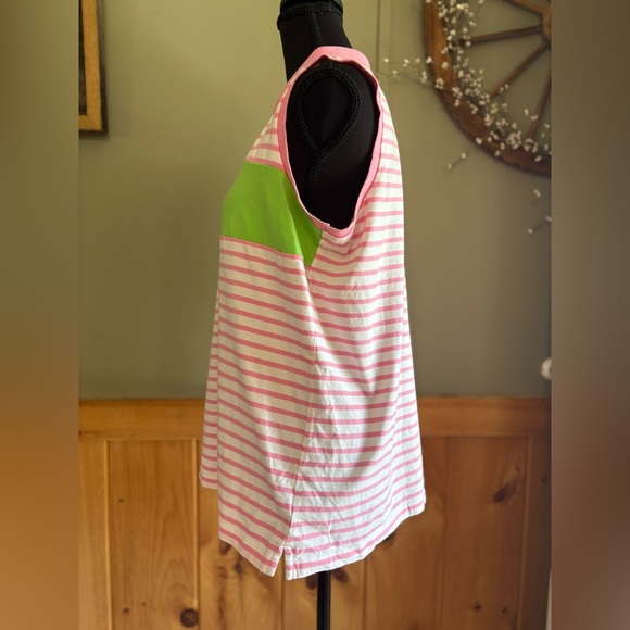 Ralph Lauren Active Pink and Green Striped Women's Polo golf size 1X - Picture 4 of 11